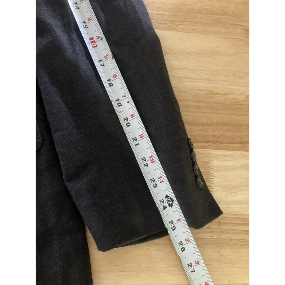 Jos A Bank Dark Gray Blazer Men's 46R Wool Spandex Blend 1905 Brrr Comfort